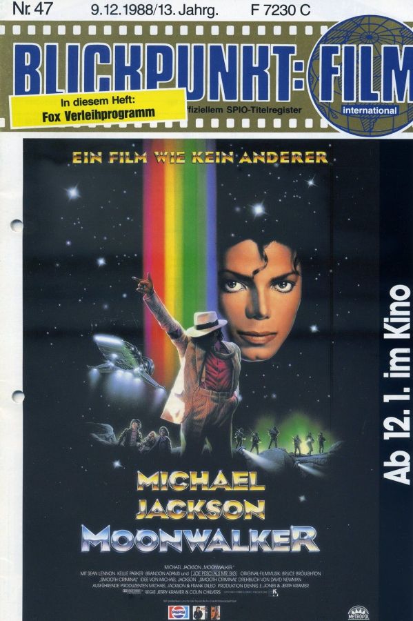 BLICKPUNKT: FILM magazine side cover Issue 47   1988