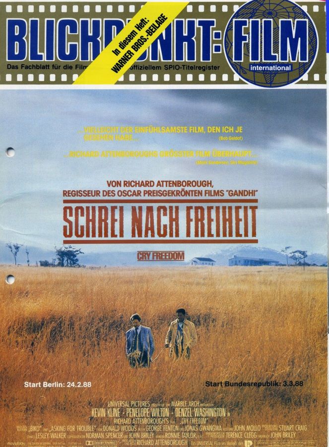 BLICKPUNKT: FILM magazine side cover Issue 7   1988