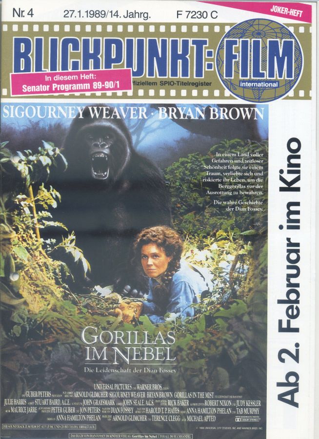 BLICKPUNKT: FILM magazine side cover Issue 4   1989
