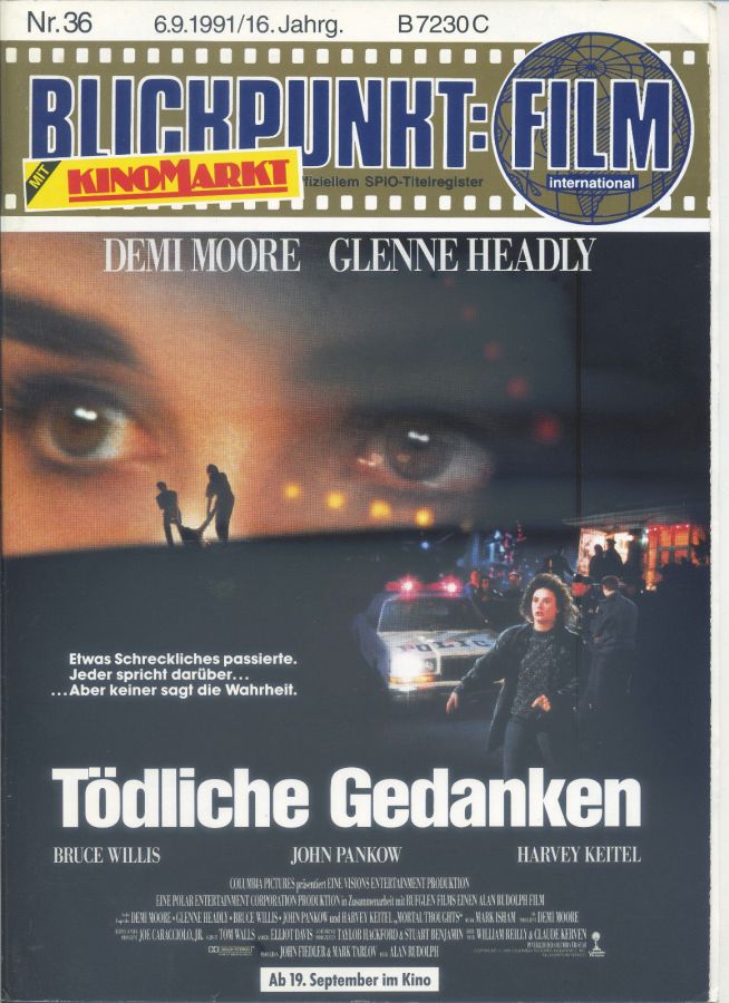 BLICKPUNKT: FILM magazine side cover Issue 36   1991