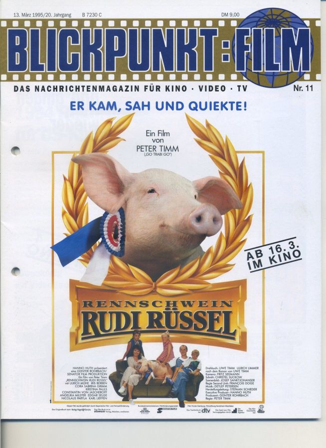 BLICKPUNKT: FILM magazine side cover Issue 11   1995