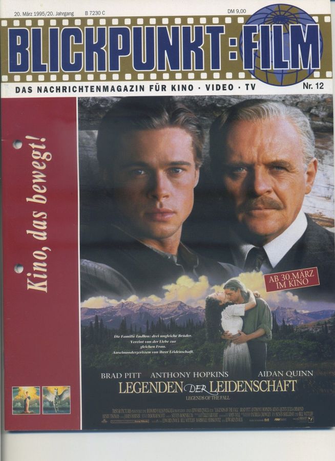 BLICKPUNKT: FILM magazine side cover Issue 12   1995