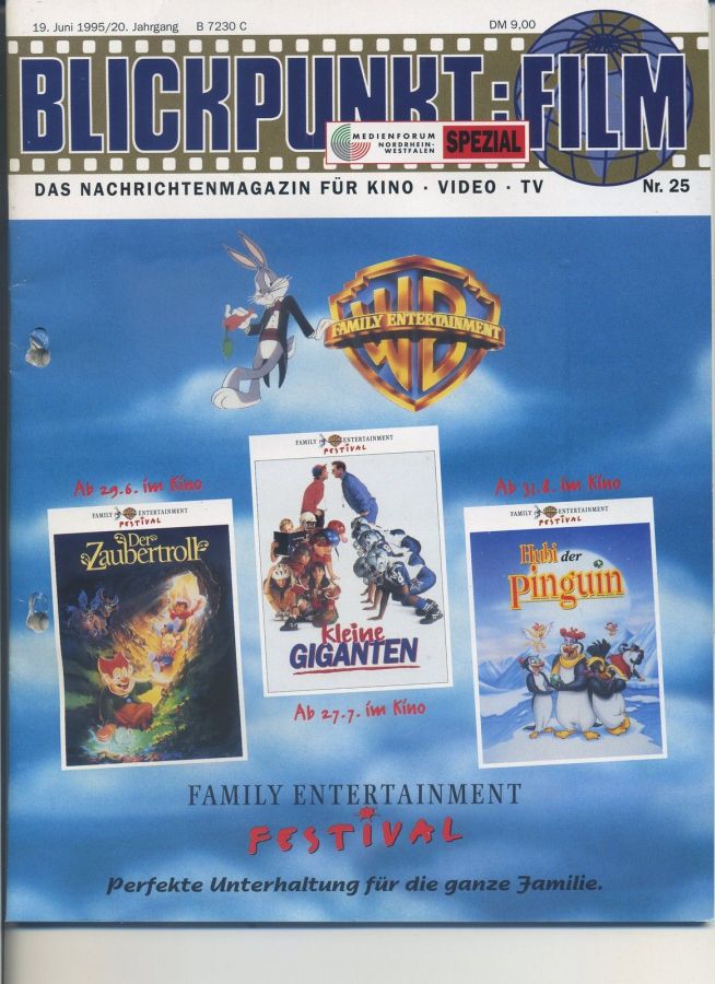 BLICKPUNKT: FILM magazine side cover Issue 25   1995