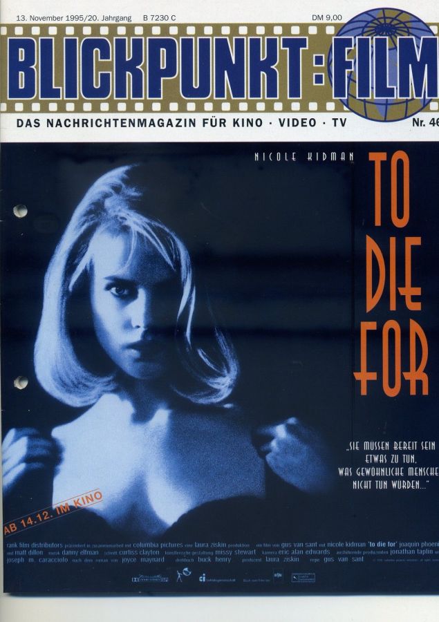 BLICKPUNKT: FILM magazine side cover Issue 46   1995