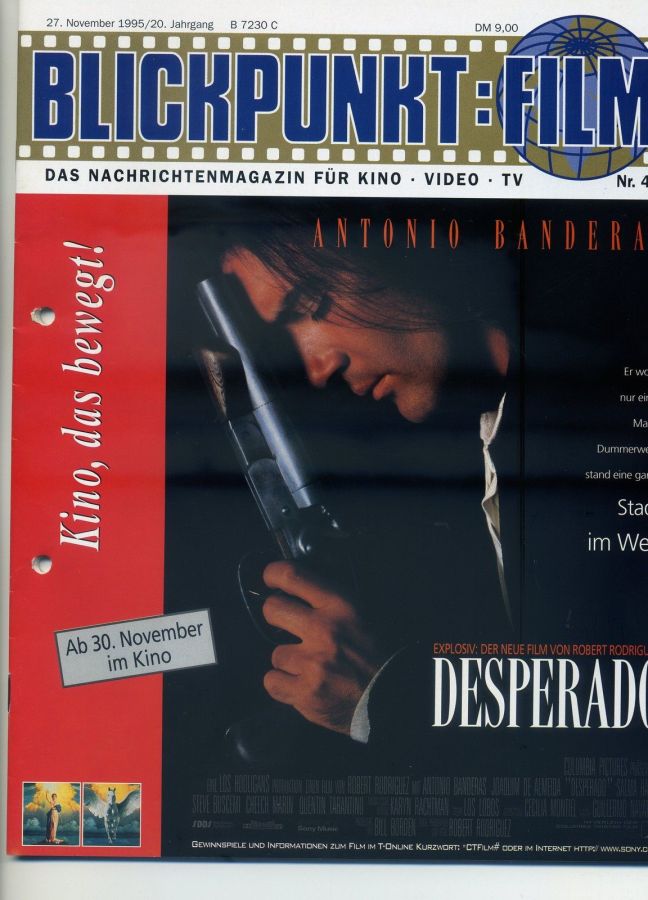 BLICKPUNKT: FILM magazine side cover Issue 48   1995