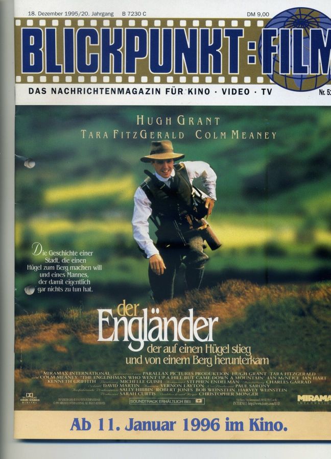 BLICKPUNKT: FILM magazine side cover Issue 51-52   1995