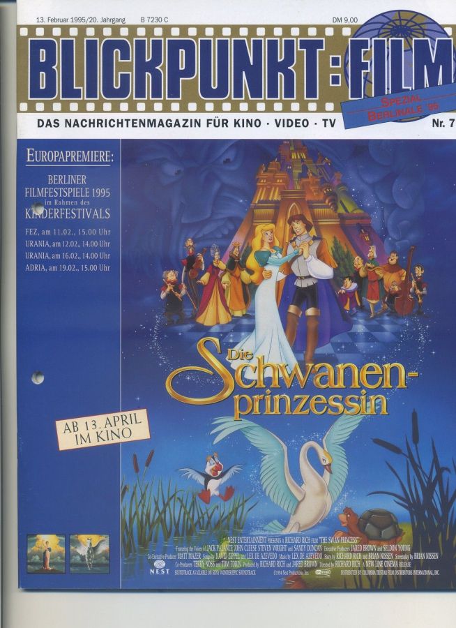 BLICKPUNKT: FILM magazine side cover Issue 7   1995