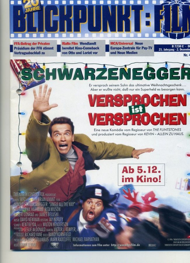 BLICKPUNKT: FILM magazine side cover Issue 49   1996