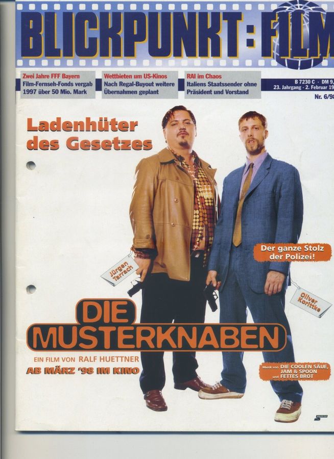 BLICKPUNKT: FILM magazine side cover Issue 6   1998