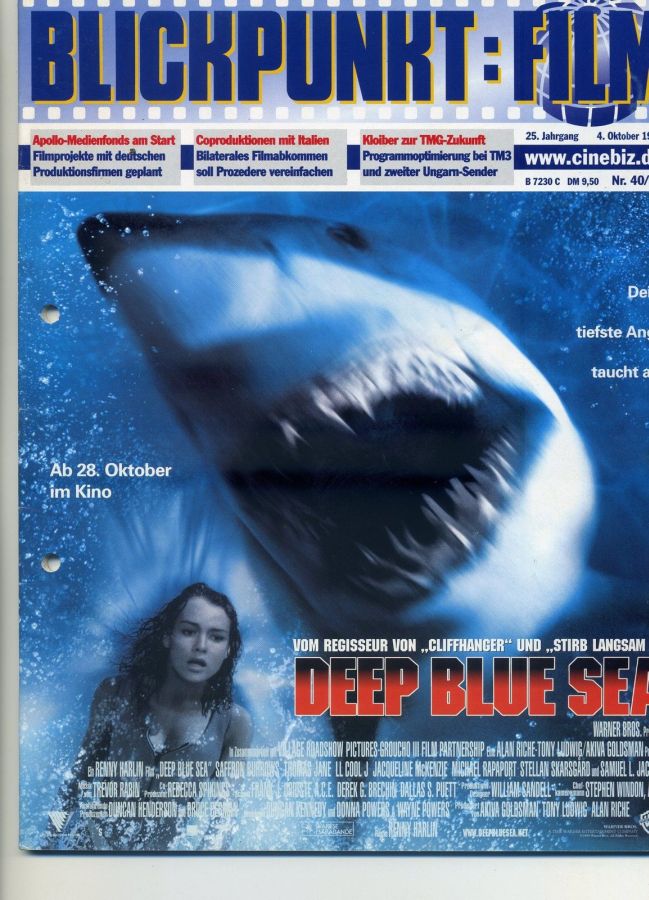 BLICKPUNKT: FILM magazine side cover Issue 40   1999