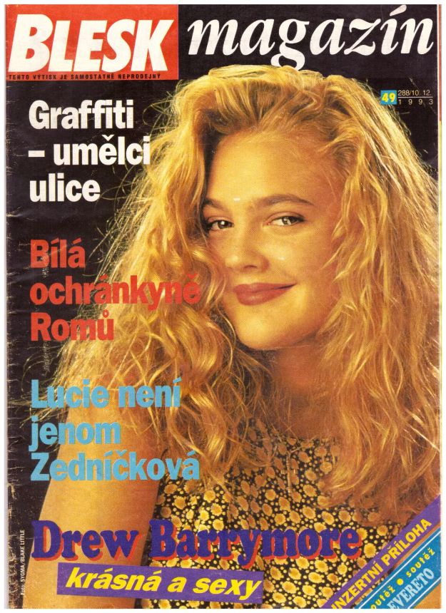 BLESK MAGAZIN magazine side cover  December 1993