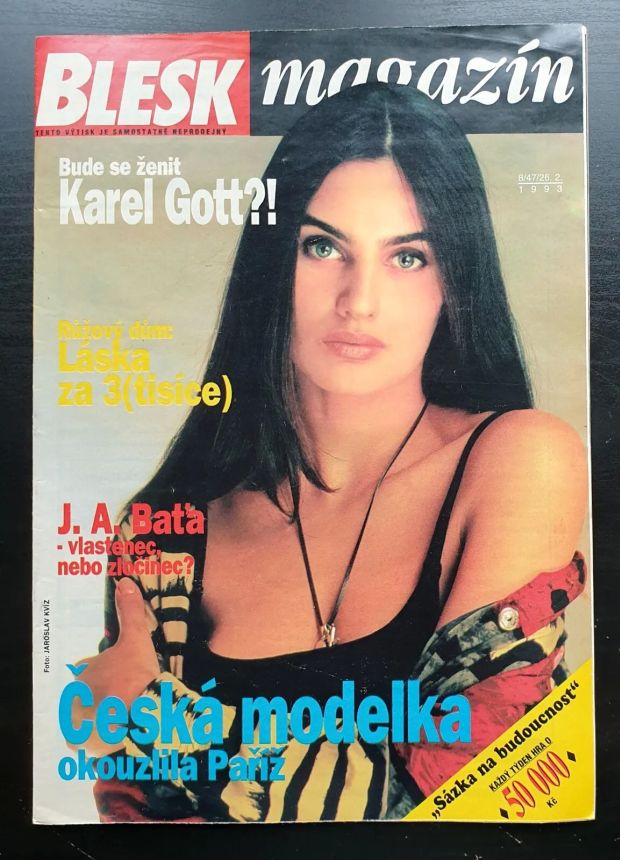 BLESK MAGAZIN magazine side cover  August 1993
