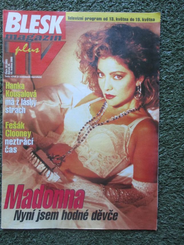 BLESK MAGAZIN magazine side cover Issue 20   2000