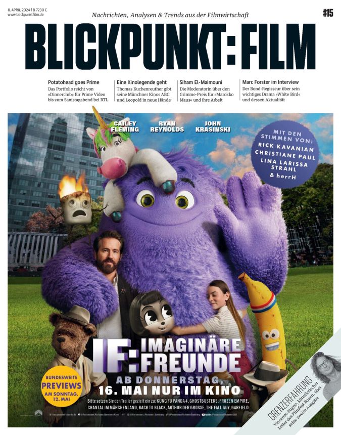 BLICKPUNKT: FILM magazine side cover Issue 15 8 April 2024