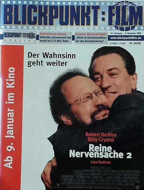 BLICKPUNKT: FILM magazine side cover Issue 50 9 December 2002