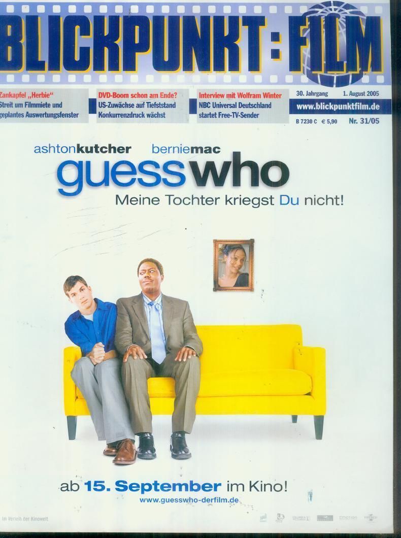 BLICKPUNKT: FILM magazine side cover Issue 31 1 August 2005