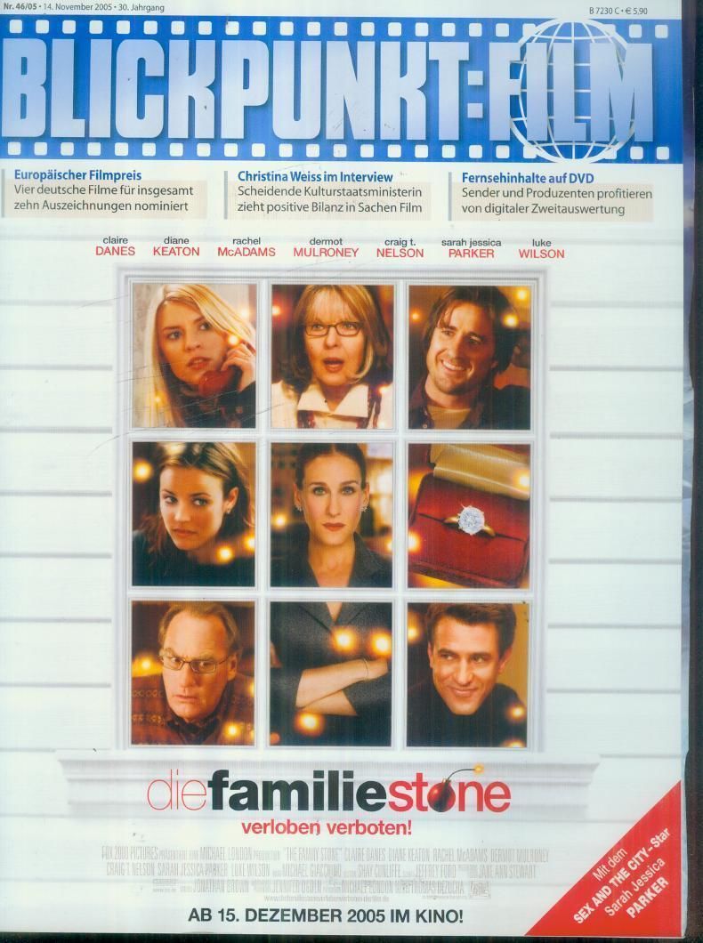 BLICKPUNKT: FILM magazine side cover Issue 46 14 November 2005