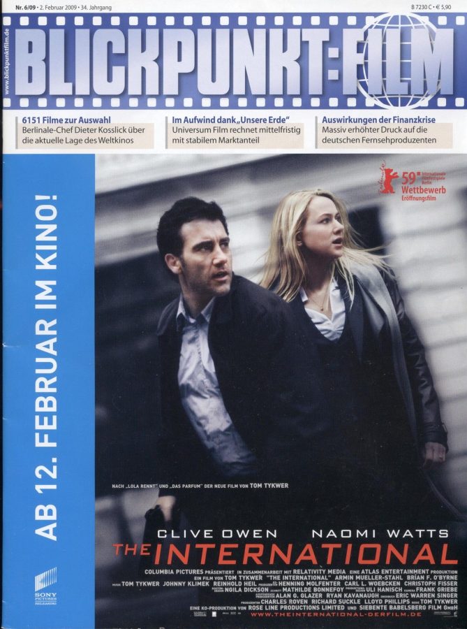 BLICKPUNKT: FILM magazine side cover Issue 6 2 February 2009