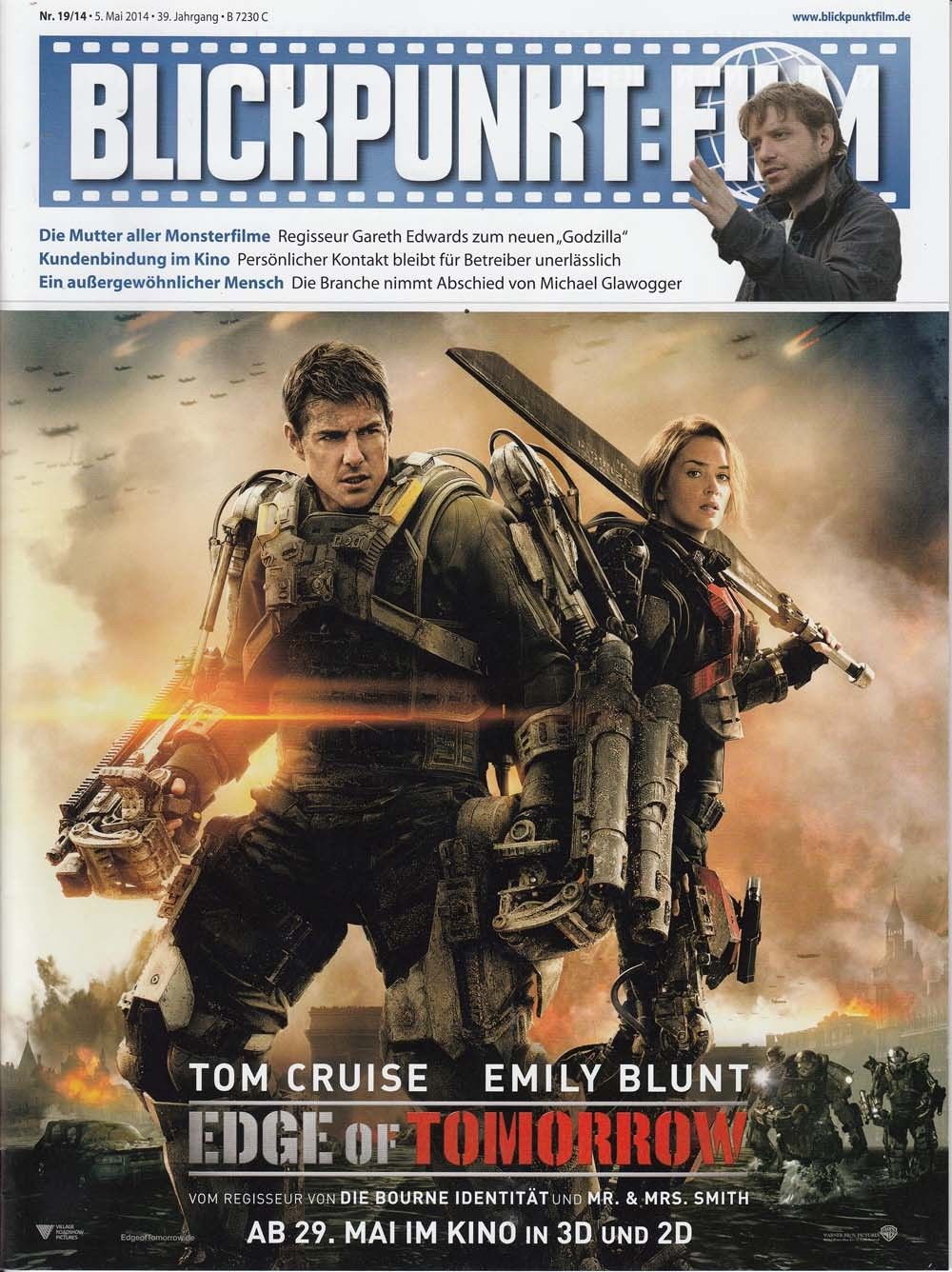 BLICKPUNKT: FILM magazine side cover Issue 19 5 May 2014