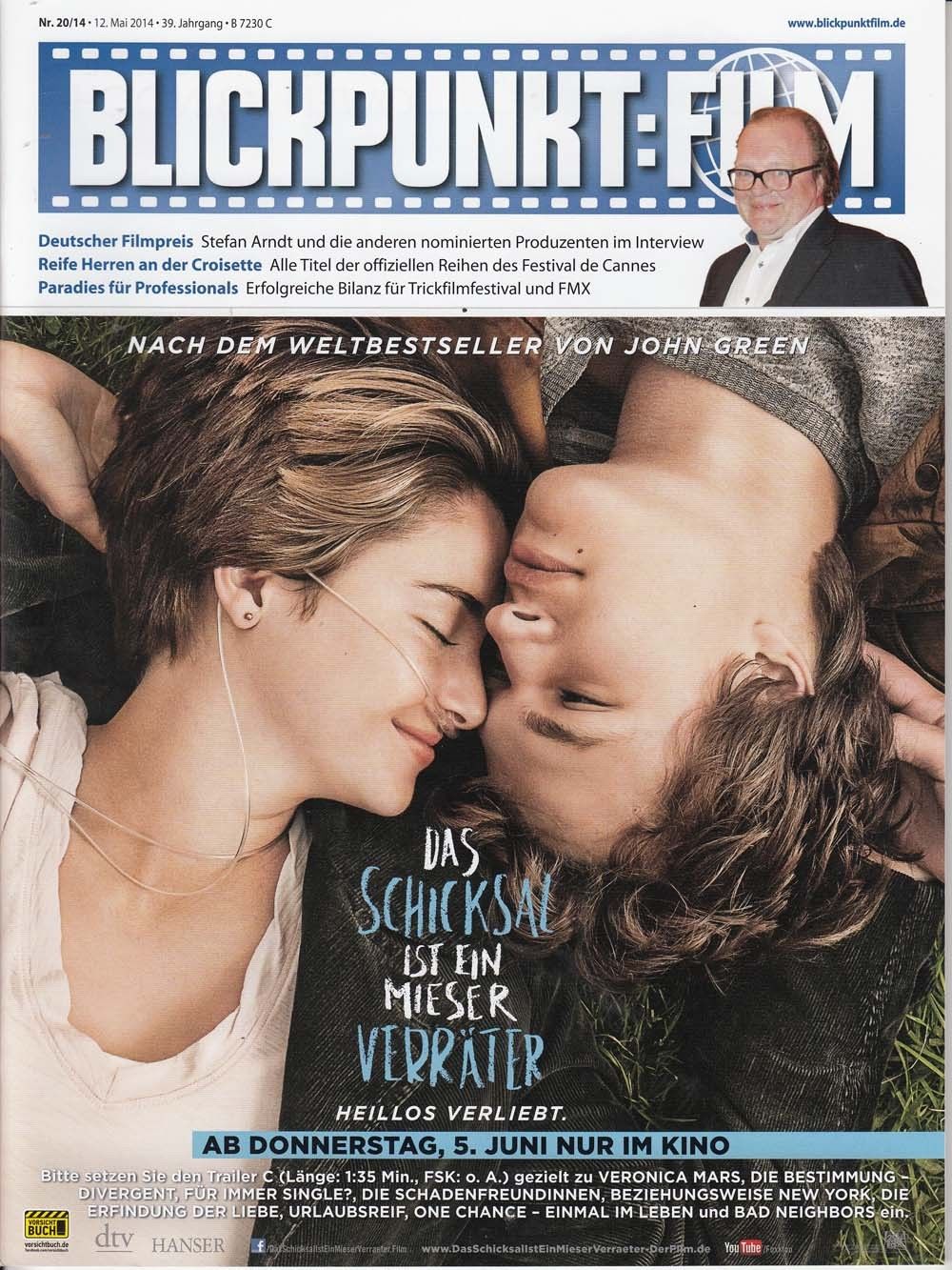 BLICKPUNKT: FILM magazine side cover Issue 20 12 May 2014