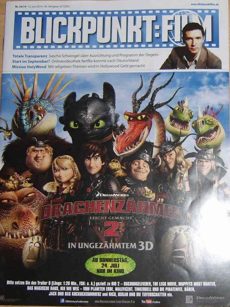 BLICKPUNKT: FILM magazine side cover Issue 24 10 June 2014