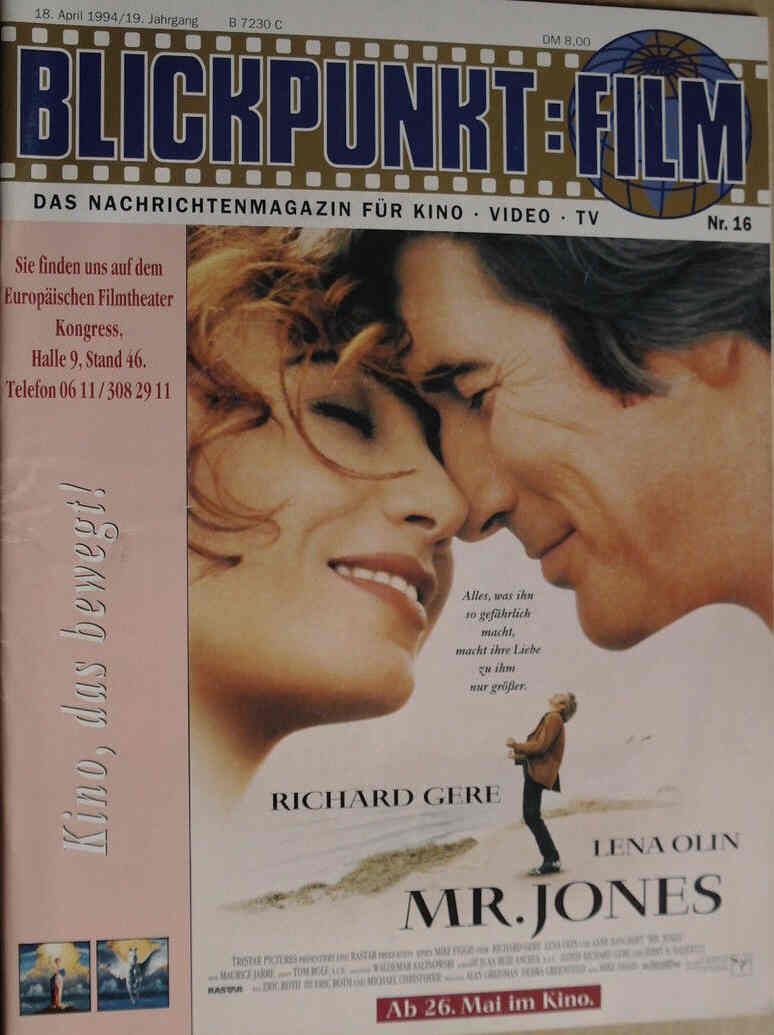 BLICKPUNKT: FILM magazine side cover Issue 16 18 April 1994