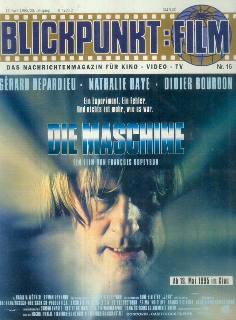 BLICKPUNKT: FILM magazine side cover Issue 16 17 April 1995