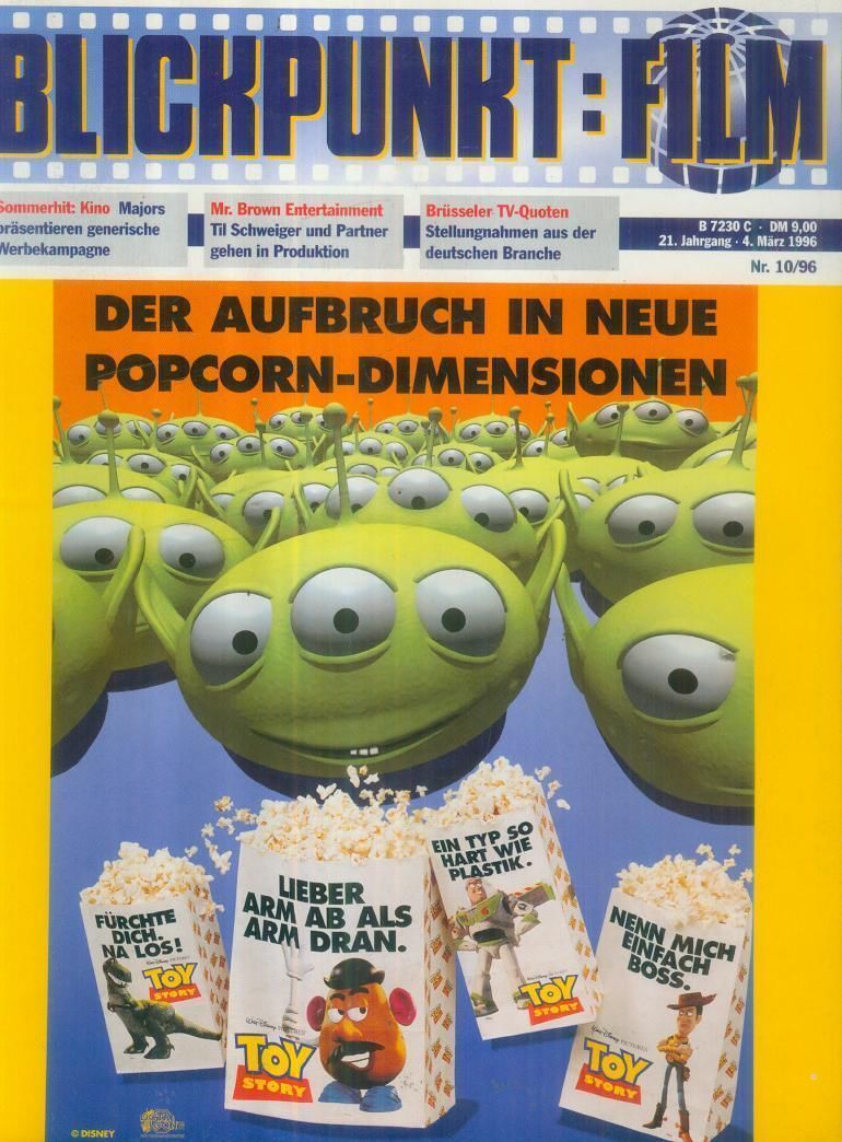 BLICKPUNKT: FILM magazine side cover Issue 10 4 March 1996