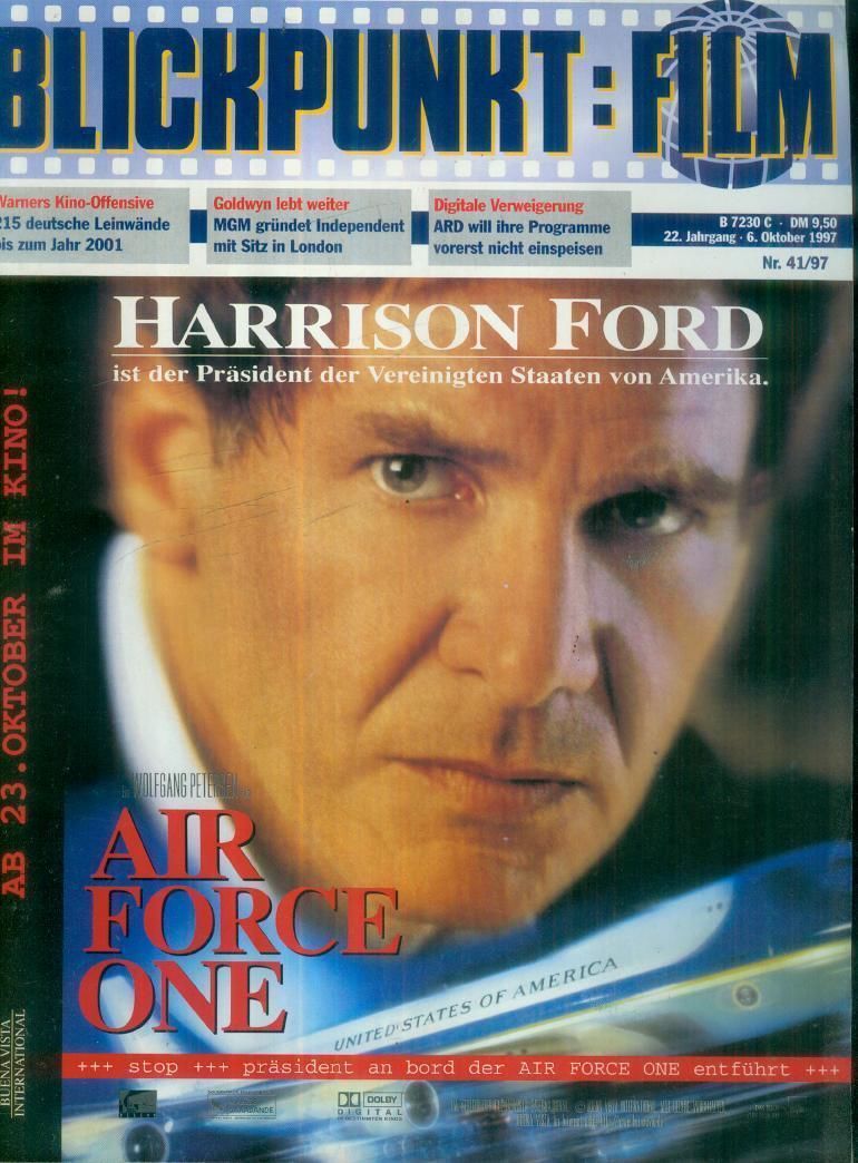 BLICKPUNKT: FILM magazine side cover Issue 41 6 October 1997