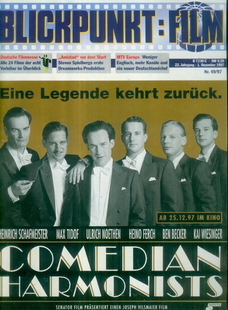 BLICKPUNKT: FILM magazine side cover Issue 49 1 December 1997