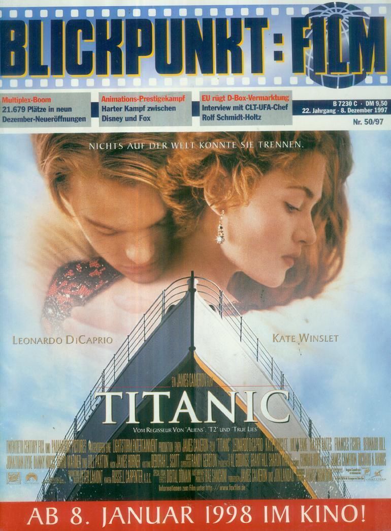BLICKPUNKT: FILM magazine side cover Issue 50 8 December 1997