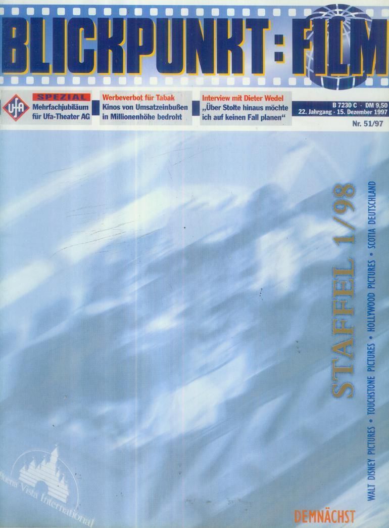 BLICKPUNKT: FILM magazine side cover Issue 51 15 December 1997