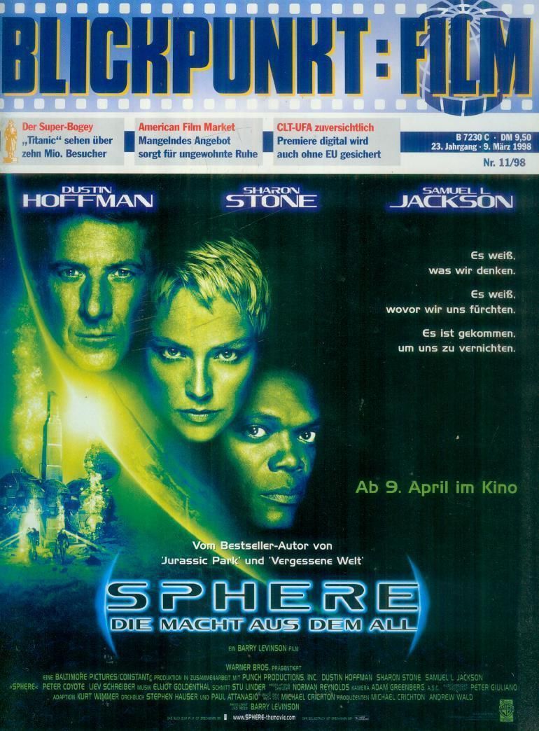 BLICKPUNKT: FILM magazine side cover Issue 11 9 March 1998