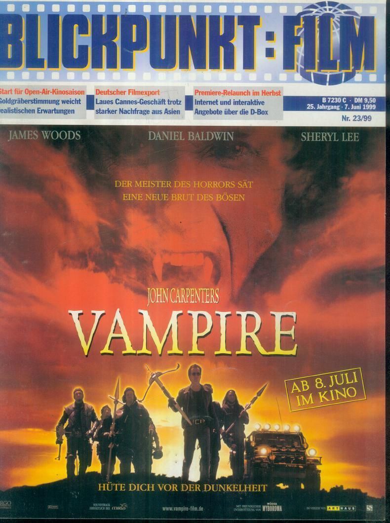 BLICKPUNKT: FILM magazine side cover Issue 23 7 June 1999