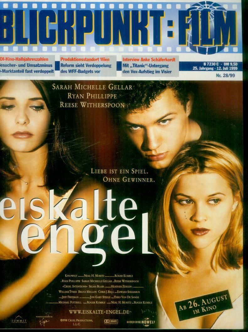 BLICKPUNKT: FILM magazine side cover Issue 28 12 July 1999