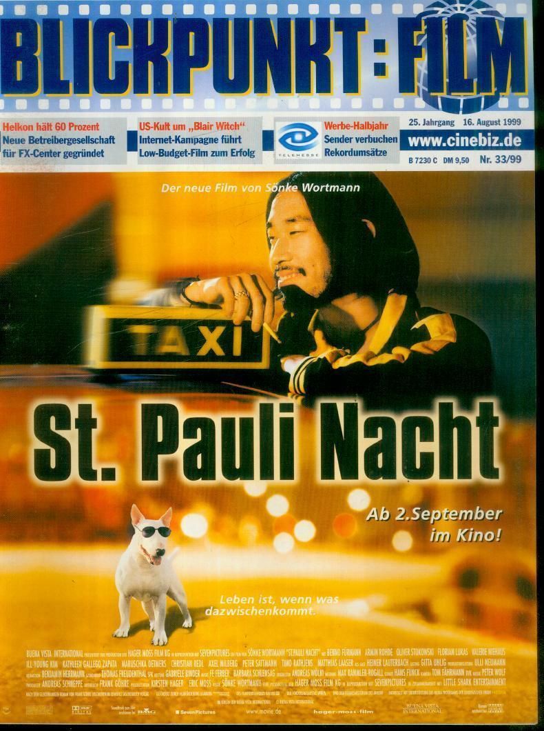 BLICKPUNKT: FILM magazine side cover Issue 33 16 August 1999