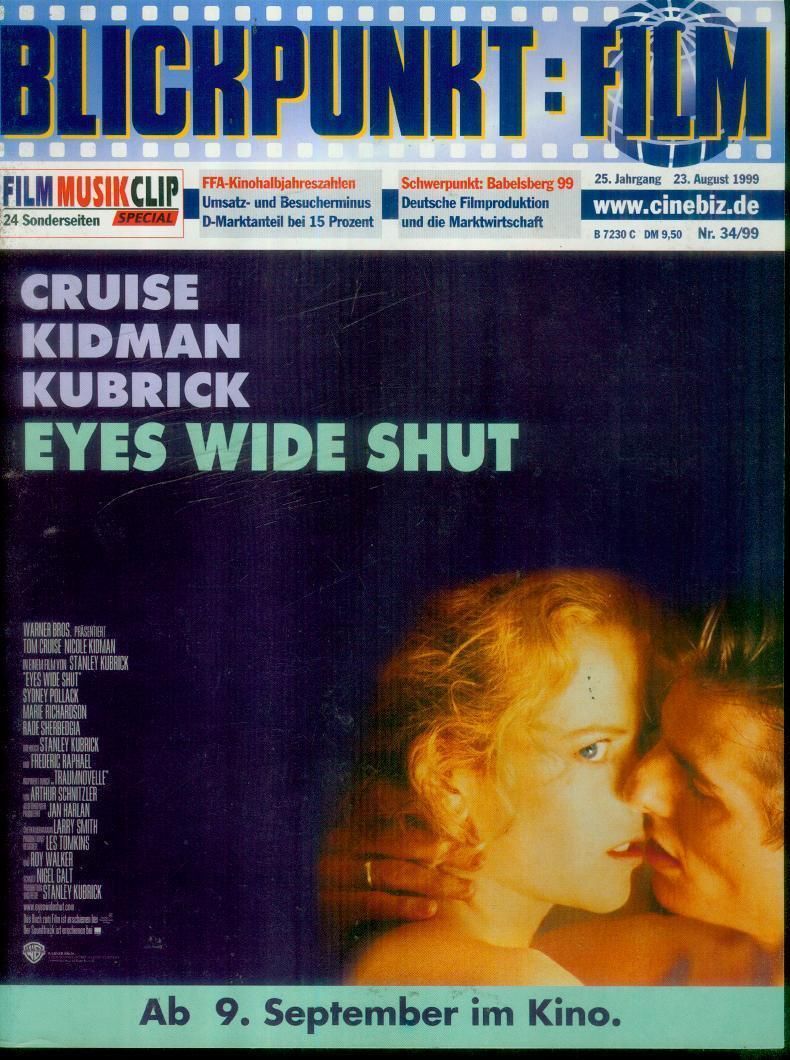 BLICKPUNKT: FILM magazine side cover Issue 34 23 August 1999