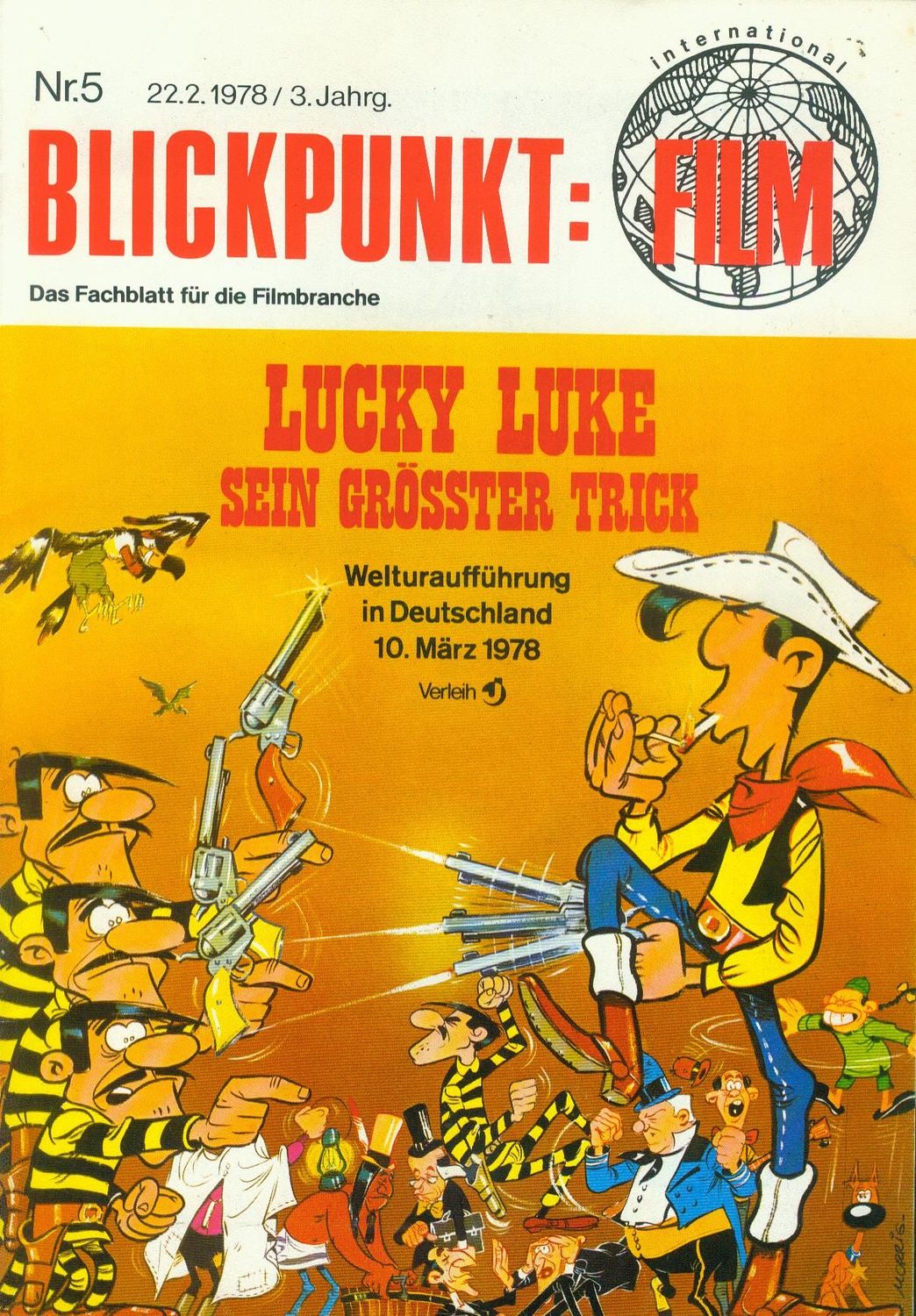 BLICKPUNKT: FILM magazine side cover Issue 5 22 February 1978