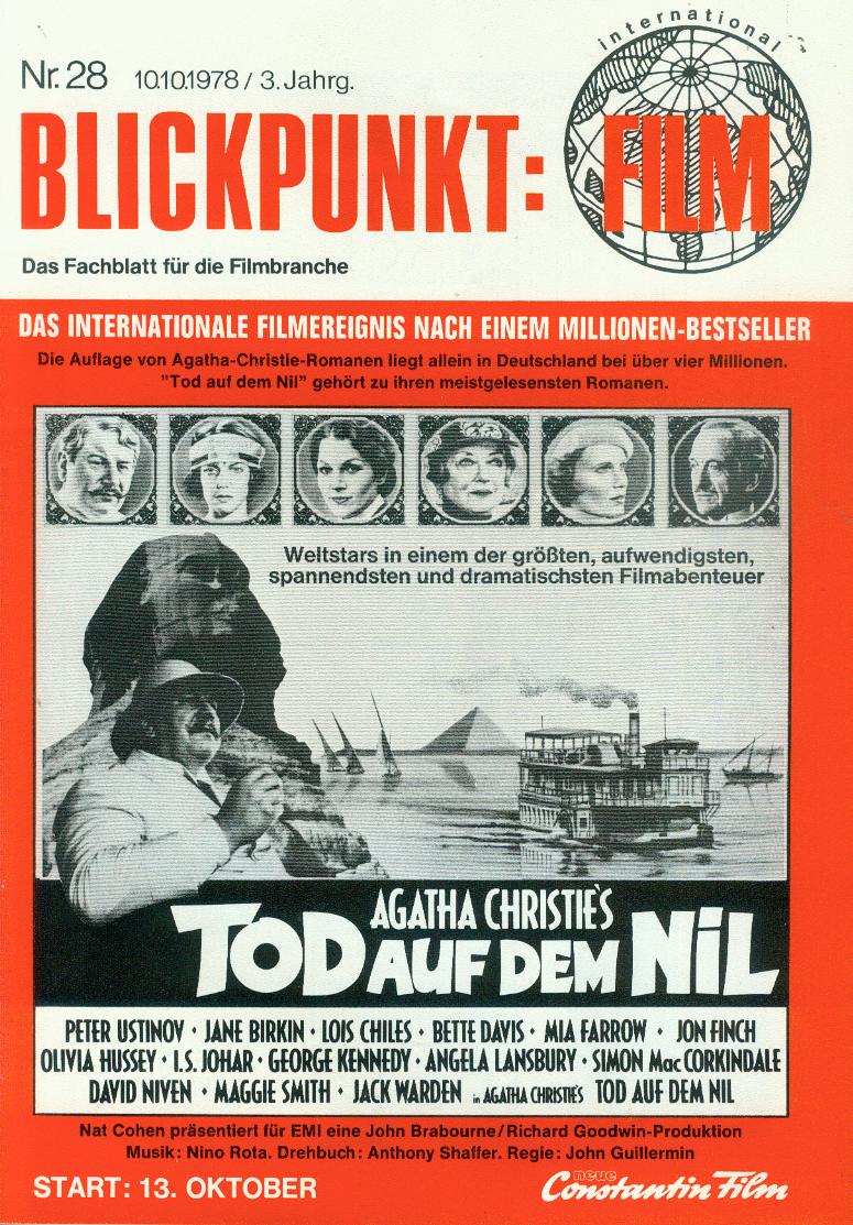 BLICKPUNKT: FILM magazine side cover Issue 28 10 October 1978