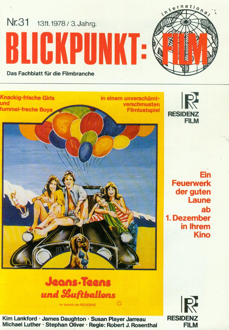 BLICKPUNKT: FILM magazine side cover Issue 31 13 November 1978