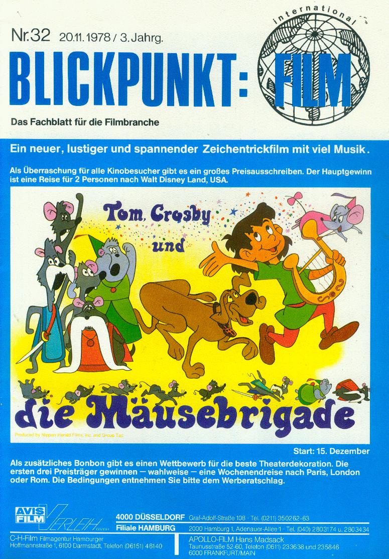 BLICKPUNKT: FILM magazine side cover Issue 32 20 November 1978