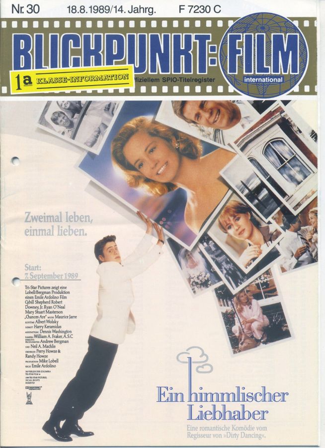 BLICKPUNKT: FILM magazine side cover Issue 30 18 August 1989