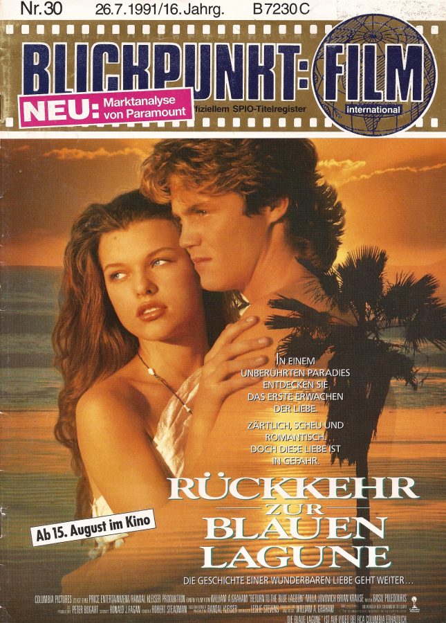 BLICKPUNKT: FILM magazine side cover Issue 30 26 July 1991