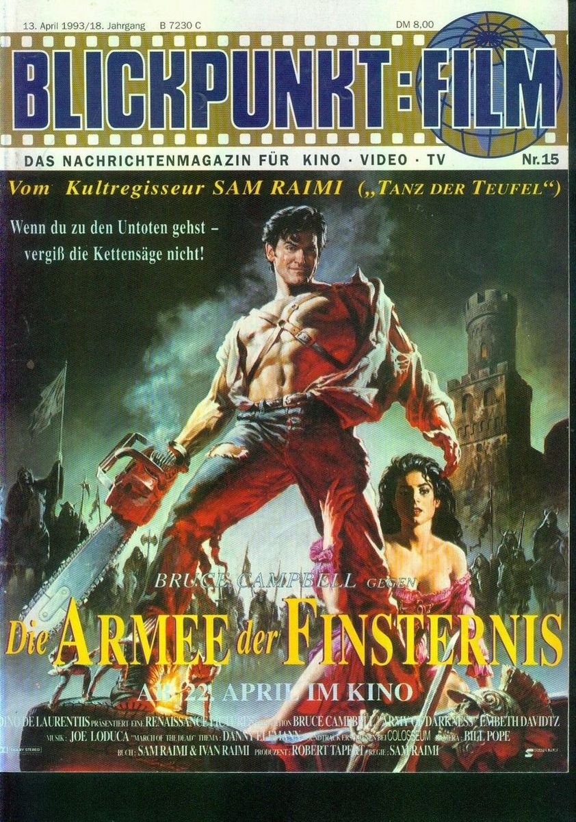 BLICKPUNKT: FILM magazine side cover Issue 15 13 April 1993