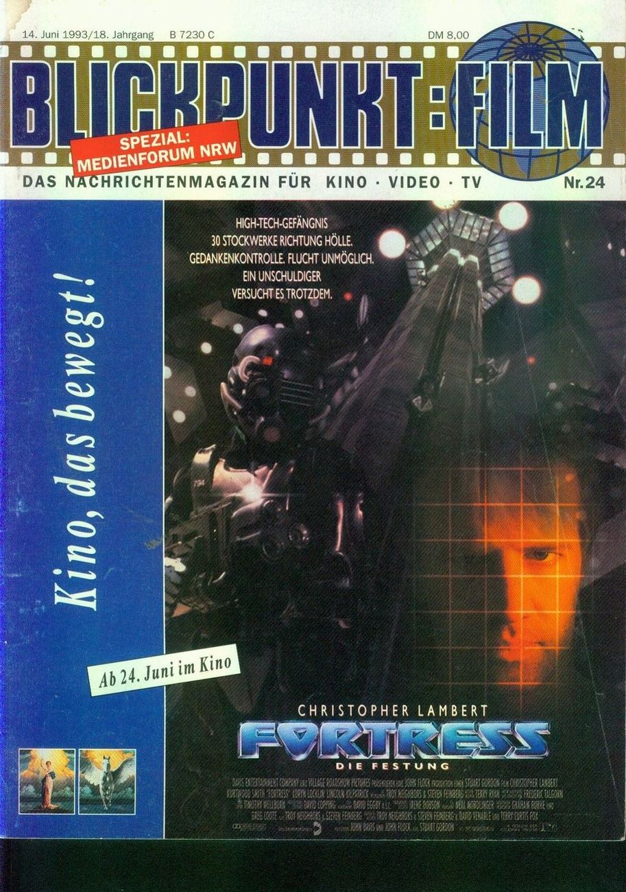 BLICKPUNKT: FILM magazine side cover Issue 24 14 June 1993