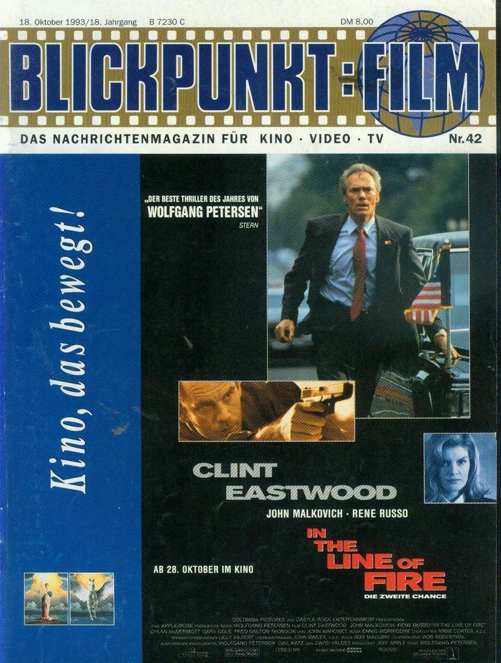 BLICKPUNKT: FILM magazine side cover Issue 42 22 October 1993