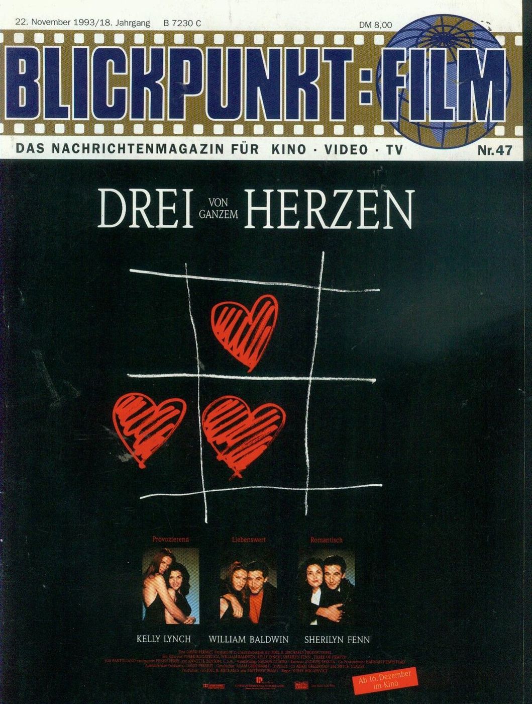 BLICKPUNKT: FILM magazine side cover Issue 47 22 November 1993