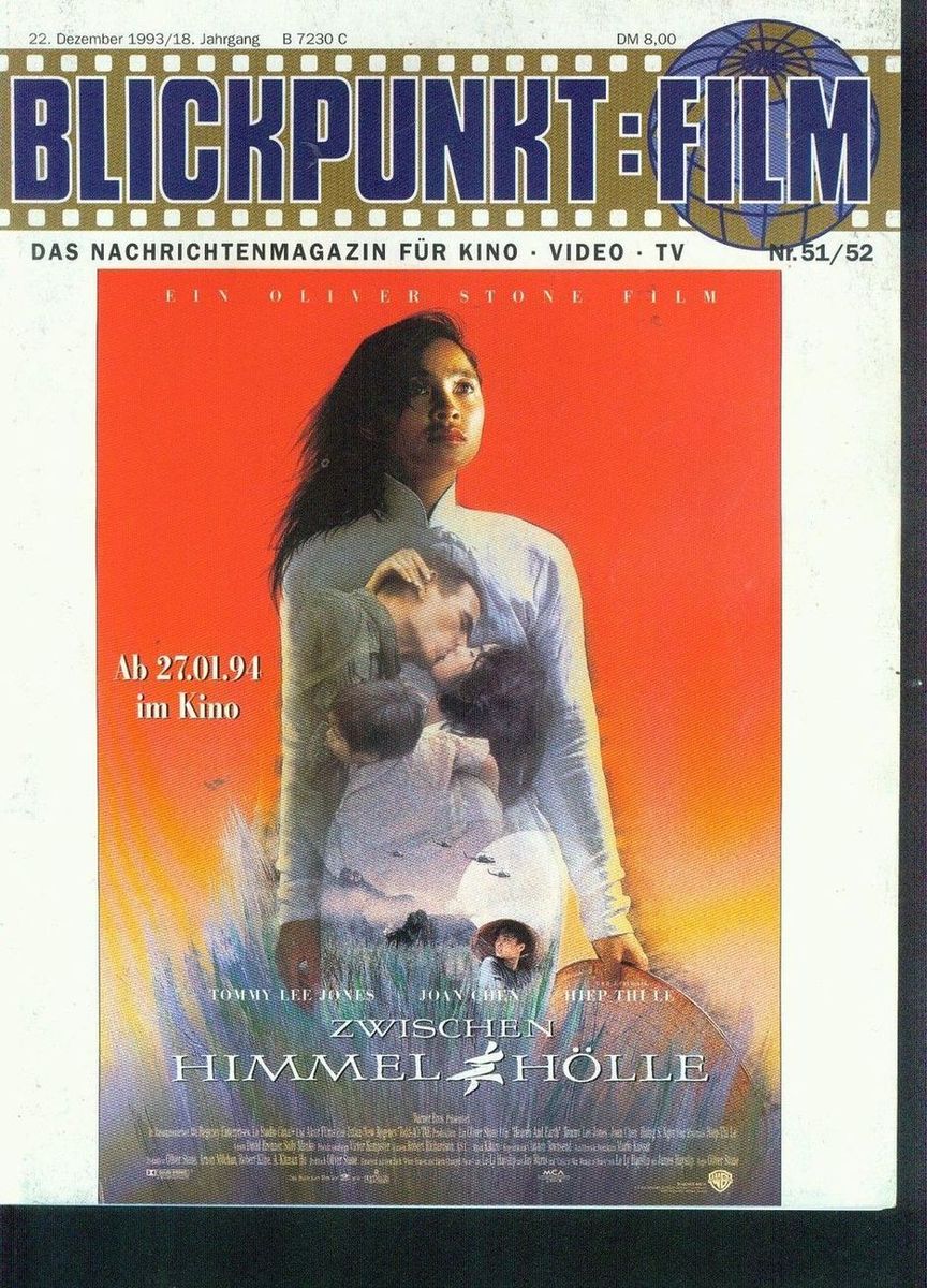 BLICKPUNKT: FILM magazine side cover Issue 51-52 22 December 1993