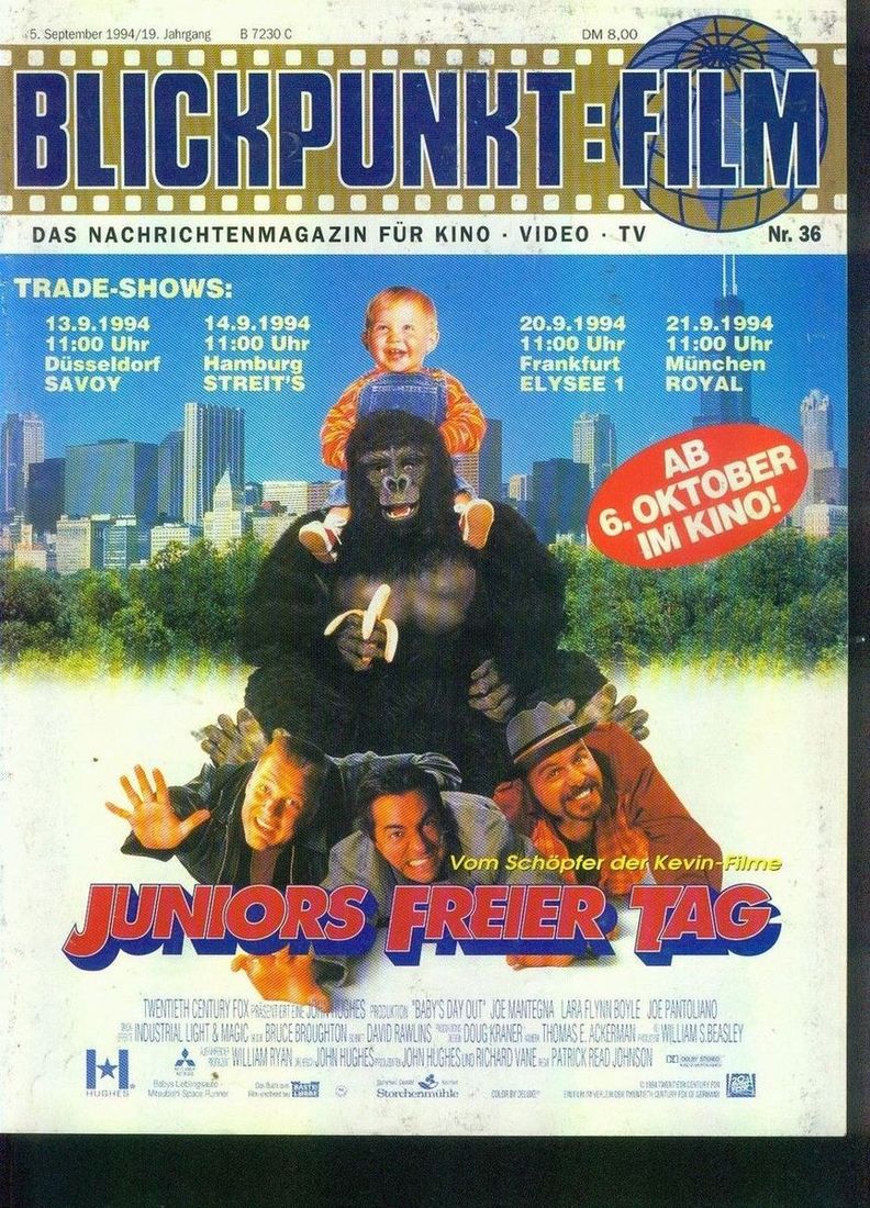 BLICKPUNKT: FILM magazine side cover Issue 36 5 September 1994