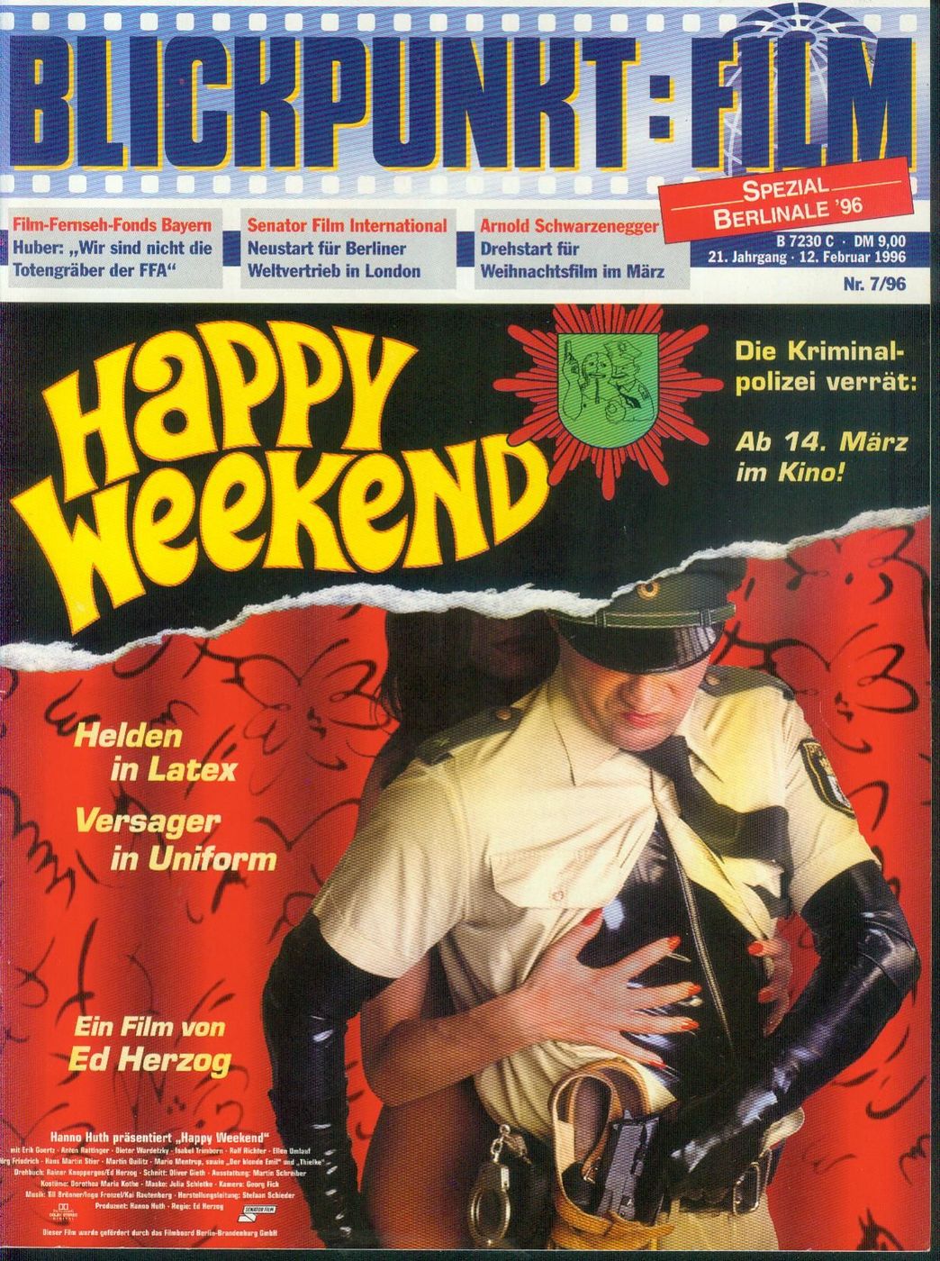 BLICKPUNKT: FILM magazine side cover Issue 7 12 February 1996